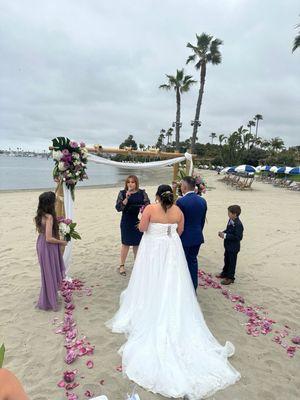 Beach front weddings in San Diego