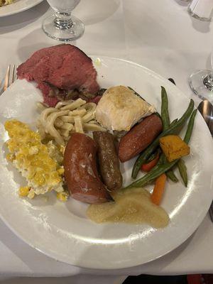 Autumnfest buffet plate.