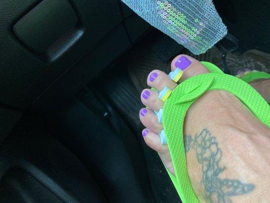 Don't mind the ratchet car photo lol (I was in a hurry!) I promise they do the best pedi in the neighborhood. 100