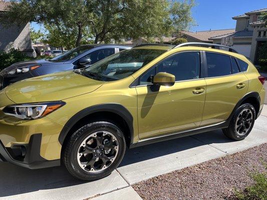 2023 plasma yellow pearl Crosstrek