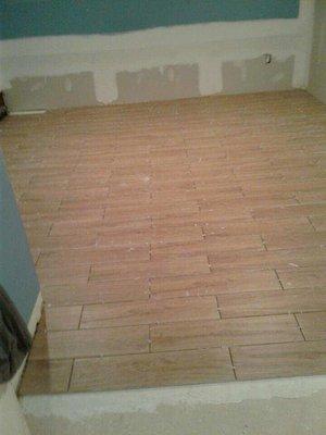 Tiled floors