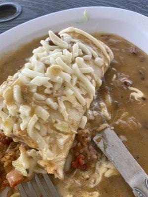 Smothered burrito Al pastor