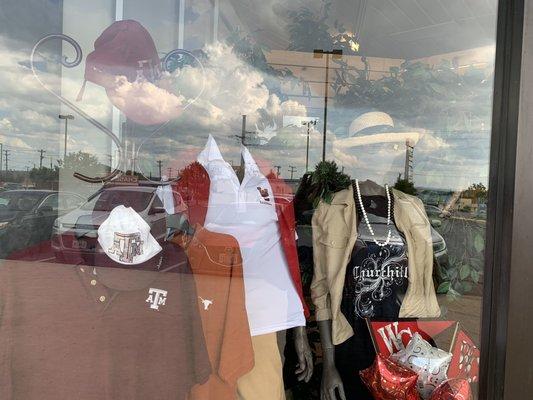 Come see the new sports gear in the window  fanware