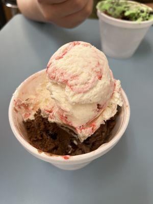 Strawberry Cheesecake and chocolate Raspberry