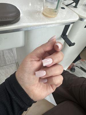 This was my nails at the salon.