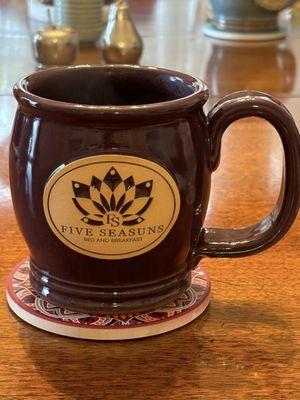 I enjoyed freshly brewed Peet's coffee each morning.