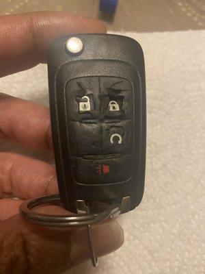 Broken key fob