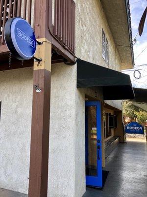 Hidden entrance on the backside of the building--look for the blue signage