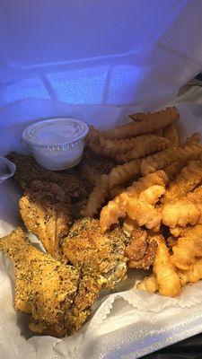 Lemon Pepper Wing basket Ranch