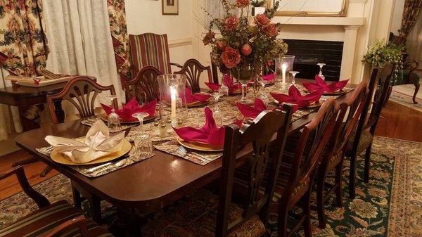 The table is ready