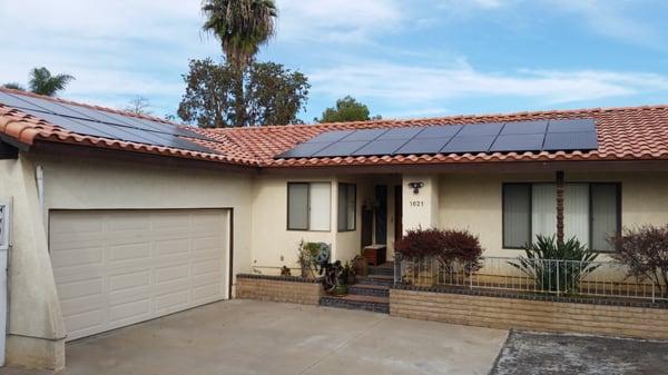 My new solar panels and roof thanks to Carlsbad Solar. Now I just need to fix the rest of my house...