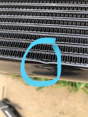 Defective oil cooler