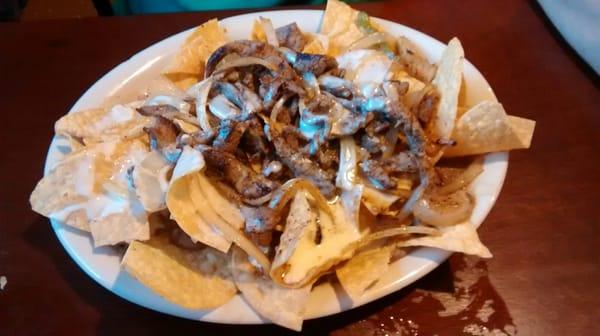 Fajita nachos