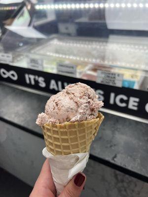 Strawberry Nutella ice cream