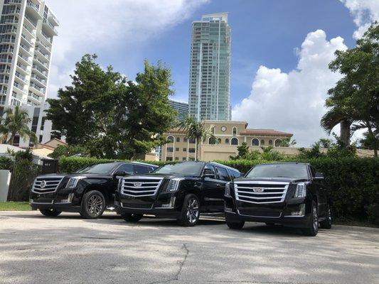 Cadillac Escalade , airport , port transportation , city tour , hourly Cadillac escalade with Driver
 Miami , Miami Beach ,