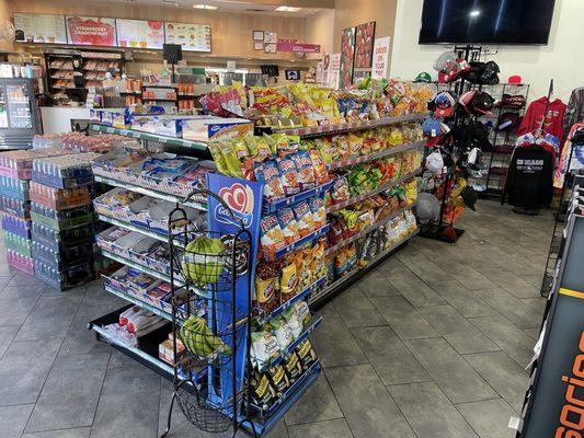 Lots of snacks to choose from in this BP location