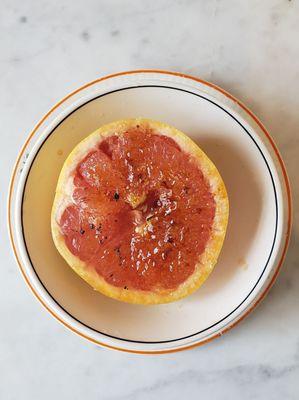 Bruleed grapefruit