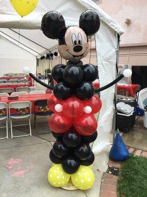 Mickey Mouse column