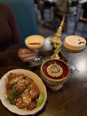 Pad Thai Wings + Thai Treasure + Espresso Martini