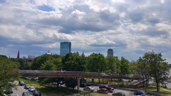 Skyline view from Charles/MGH T station