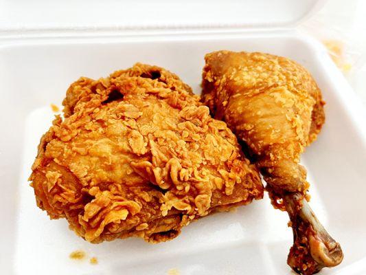 Fried chicken - crunchy and tasty!