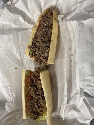 Cheesesteak with no cheese