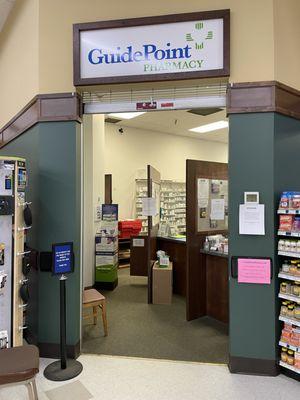 GuidePoint Pharmacy is located within the Schaefer's Foods Grocery Store.