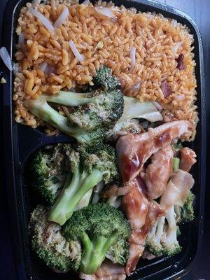 Chicken and brocolli combo