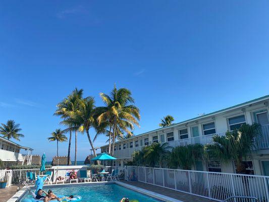 Pool and beautiful skies!