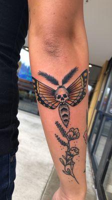 Deathhead moth done as a walk in by Samson.