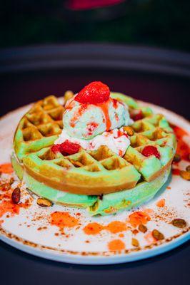 Pistachio Waffle