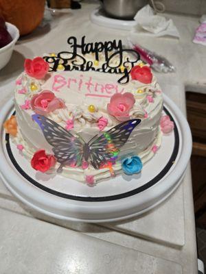 Special order lemon birthday cake