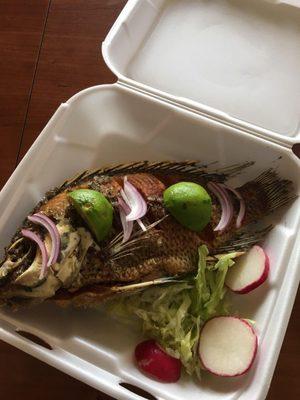 Mojarra frita para llevar