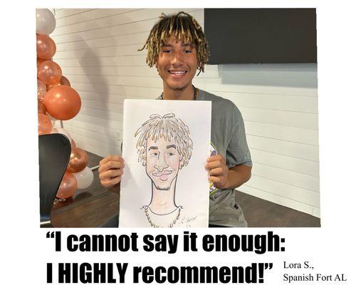 Teens can be picky. But even they love caricature parties! www.caricaturesbykathy.com