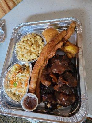 $25 jerk oxtail platter