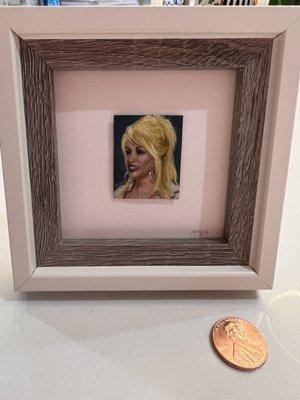 Dolly Parton miniature by Elisabeth Marsch.  I loved finding this to buy for myself while visiting this area.