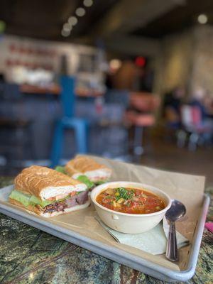 Chopped Brisket Sandwich, Brunswick stew