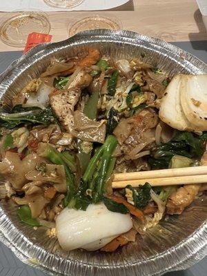 Drunken noodles with Tofu