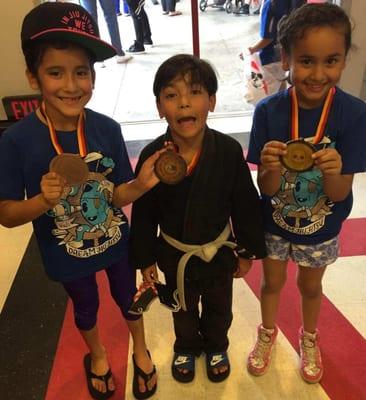 3 of our lil Jiu Jitsu champs. They come to prevent injuries and stay balanced