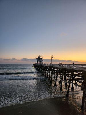 Beautiful sunset view from our patio seating.