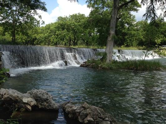 Cypress Falls water Fall where you can hear from our porches