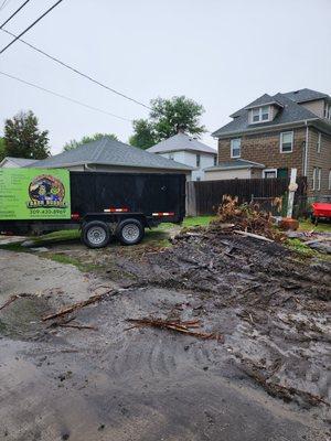 Finishing garage demo east moline cleanup