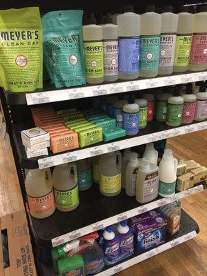 A large selection of aromatherapy cleaning products