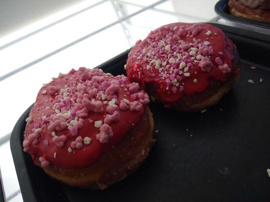 Strawberry shortcake crunch donuts!