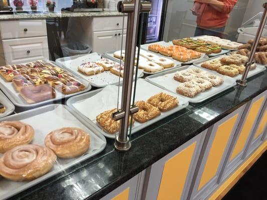 An excellent selection of fresh donuts