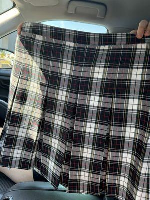 $60 to take this skirt in the waist and length. A child's skirt!!! Rip off! Thieves!!!