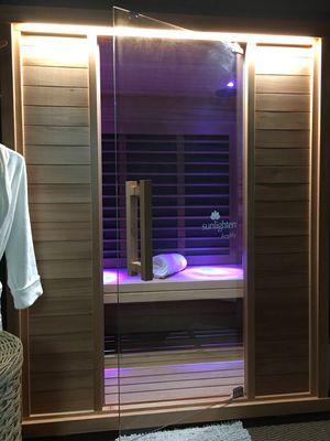 Sunlighten Infrared ray sauna.