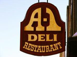 A-1 Deli Restaurant sign