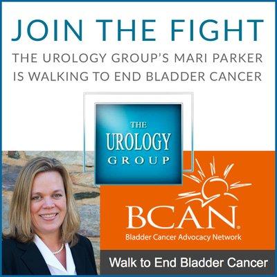 The Urology Group's Mari Parker is participating in the Walk to End Bladder Cancer - and you can too! https://bit.ly/2pLy9GS