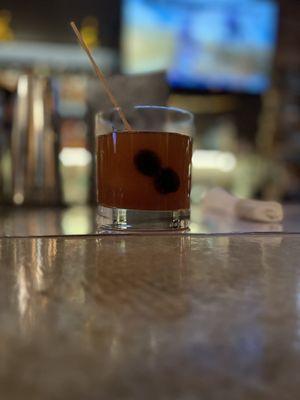 Fig and honey Manhattan